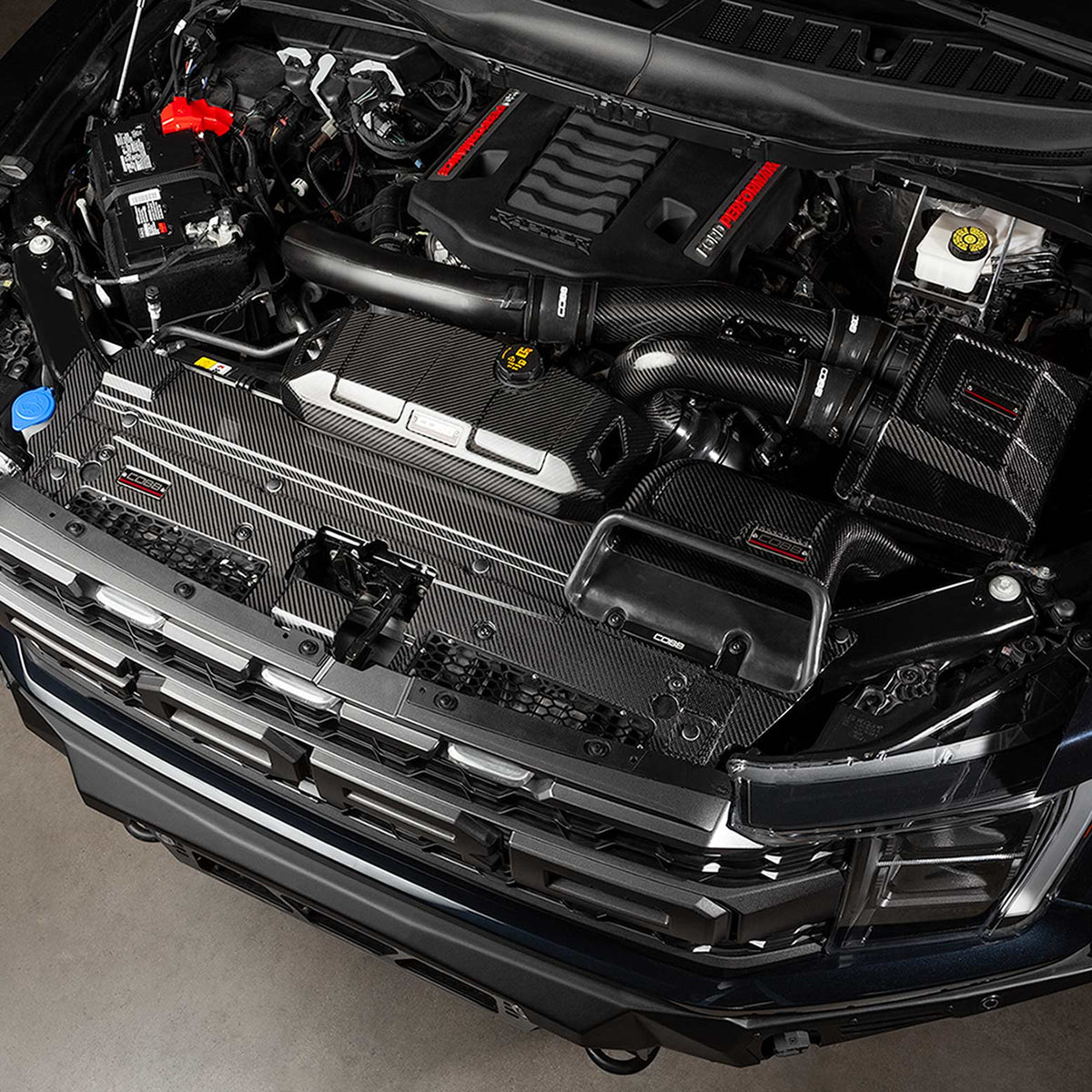Cobb 4F3660 Redline Carbon Fiber Radiator Shroud for 21-24 F-150 2.7L / 21-23 3.5L F-150 & Raptor / 21-23 F-150 5.0L