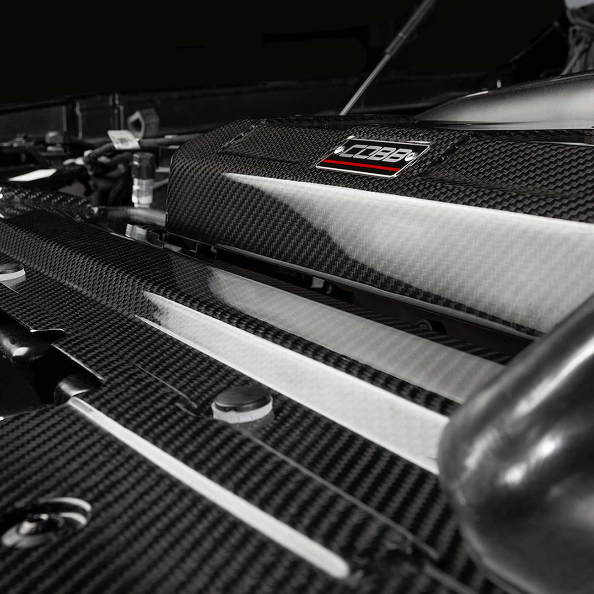 Cobb 4F3660 Redline Carbon Fiber Radiator Shroud for 21-24 F-150 2.7L / 21-23 3.5L F-150 & Raptor / 21-23 F-150 5.0L