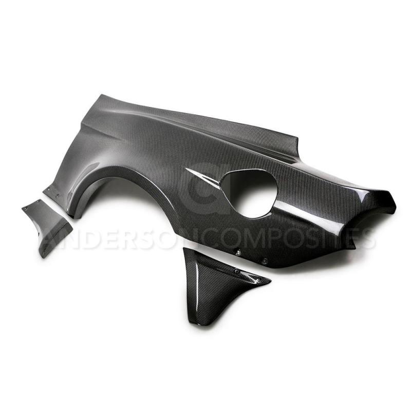 15-25 Ford Mustang Anderson Composites AC-18MUWBC Type-JTP Fender Flares (10 Piece Set)
