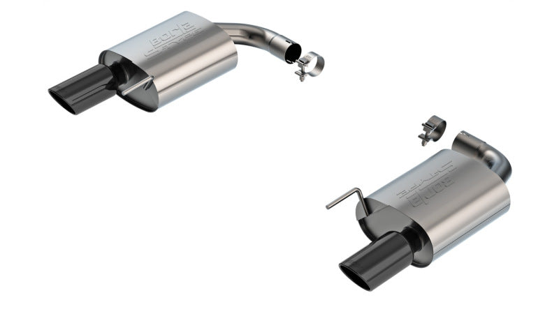 24+ Ford Mustang GT 5.0L V8 w/o Active Exhaust Borla 11983BC S-Type Axle-Back Exhaust System - Black Chrome