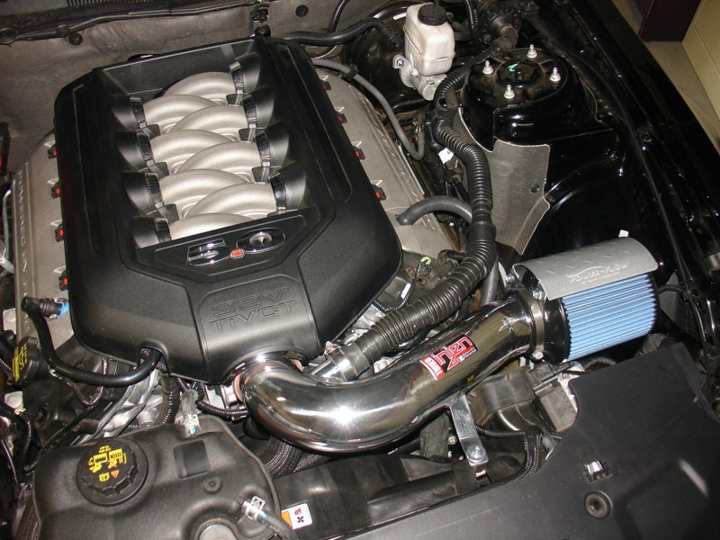 11-14 Ford Mustang GT 5.0L V8 Injen PF9023WB Power-Flow Wrinkle Blk Short Ram Air Intake w/ MR Tech / Heat Shield