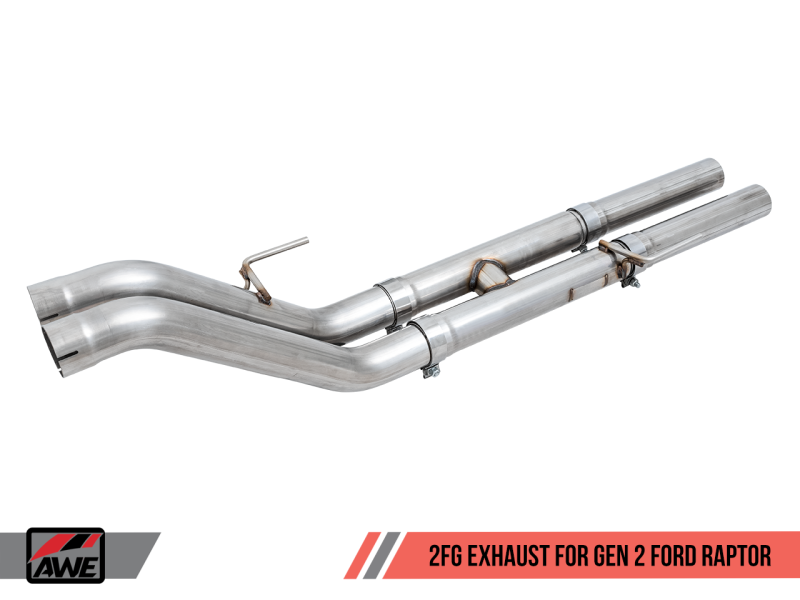 17-20 Ford Raptor 3.5L Ecoboost V6 AWE Tuning 3020-11022 2FG Exhaust (Performance H Pipe)