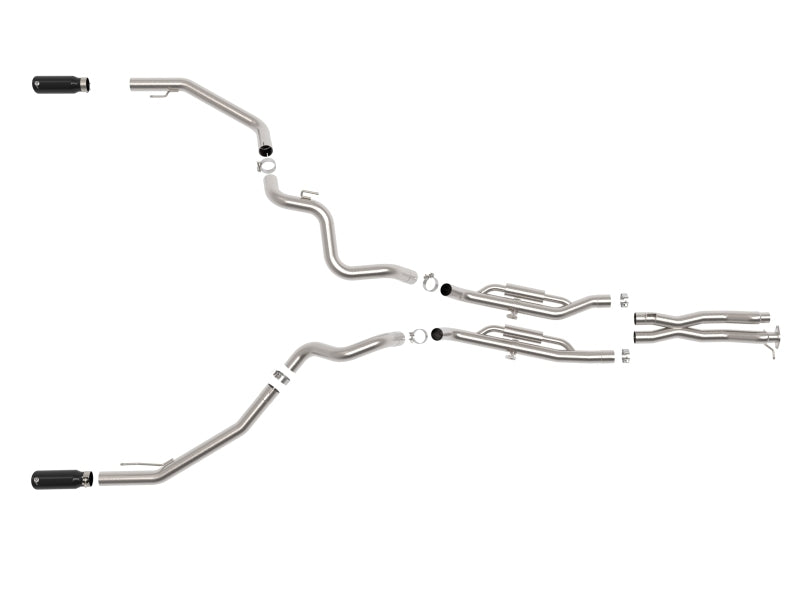 24-26 Ford Ranger Raptor V6-3.0L aFe 49-33152-B Vulcan Series 3 IN 304 Stainless Steel Cat-Back Exhaust System w/ Polished Tip
