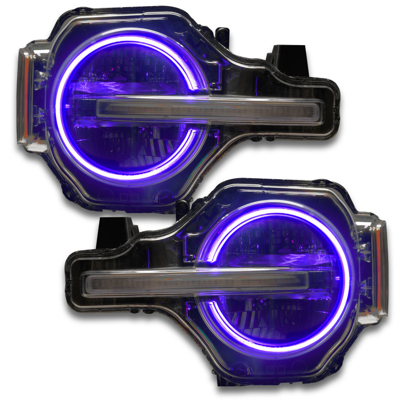 21-24 Ford Bronco Oracle 1468-330 RGB+W Headlight Halo Upgrade Kit ColorSHIFT® - w/ RF Controller