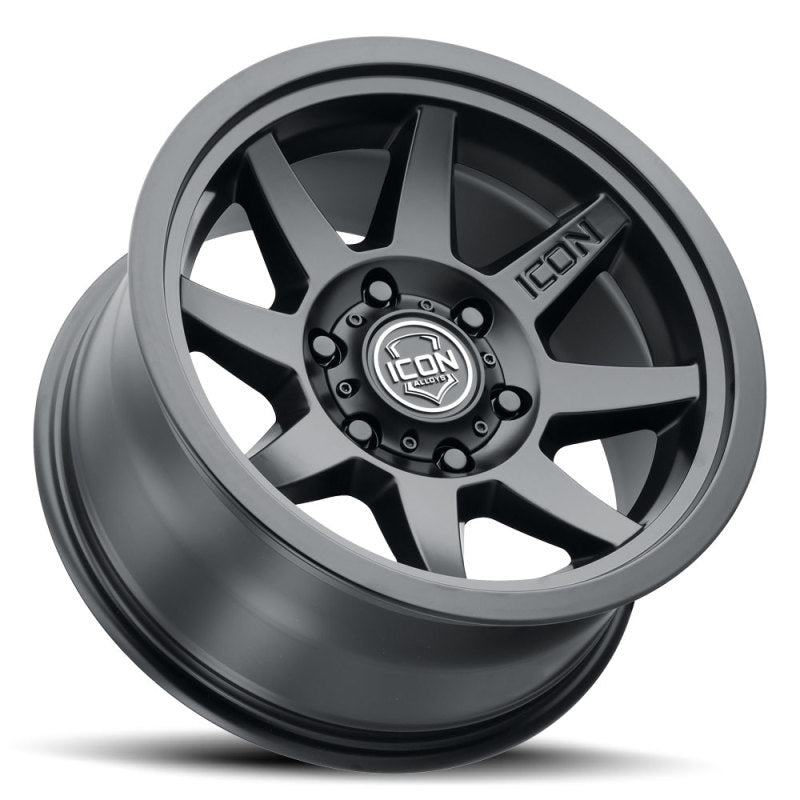 21-23 Ford Bronco / 19-23 Ford Ranger ICON 1917859057SB Rebound 5.75in BS 17x8.5 6x5.5 25mm Offset 95.1mm Bore Satin Black Wheel