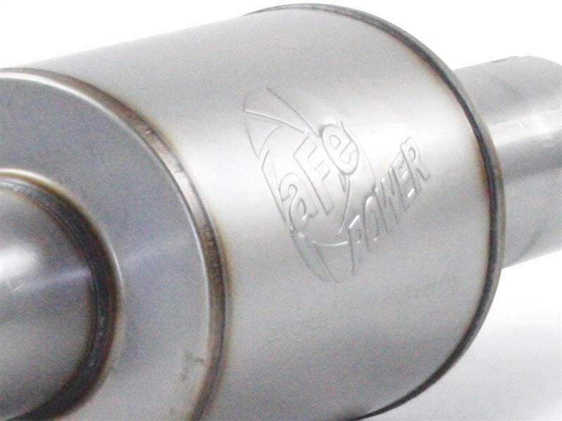 11-14 Ford F-150 V6 3.5L Ecoboost aFe 49-03041-B Power Atlas 4in Aluminized Cat-Back Exhaust System w/ 304 SS Black Tip