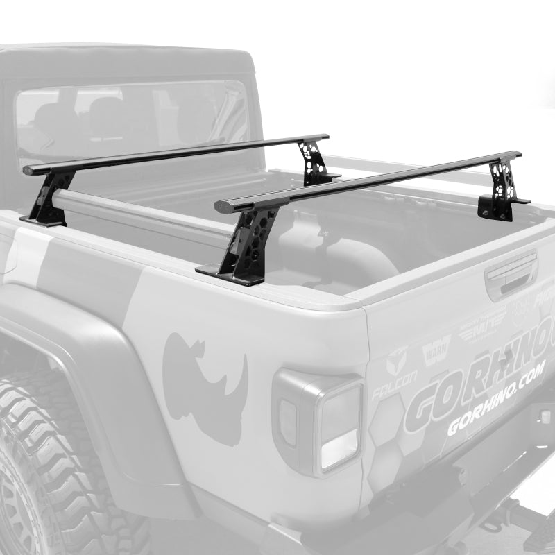 15-24 Ford F-150 4DR Go Rhino 5935015T XRS Cross Bars Kit Tex Black