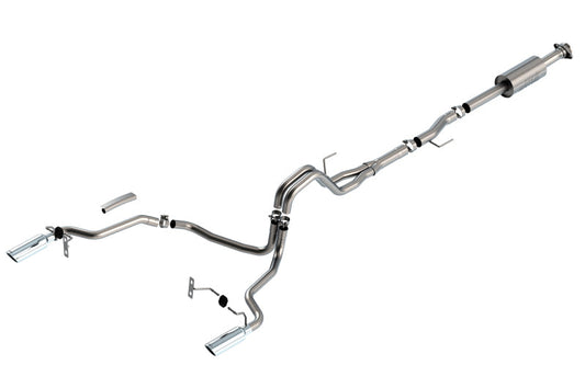 21-25 Ford F-150 V6 2.7L/3.5L Borla 140863 4dr CC SB EC STB Lari/King R/Plinum/LTD 3/2.25 SRE CB S-Type CHR Tips