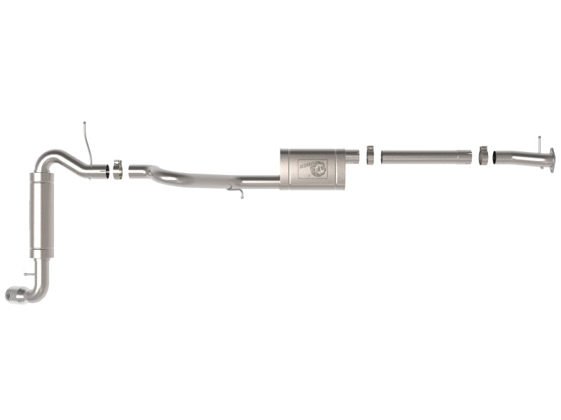 21-23 Ford Bronco L4 2.3L /V6 2.7L aFe 49-43136-P Apollo GT 3in 409 SS Cat-Back Exhaust w/ Polished Tips