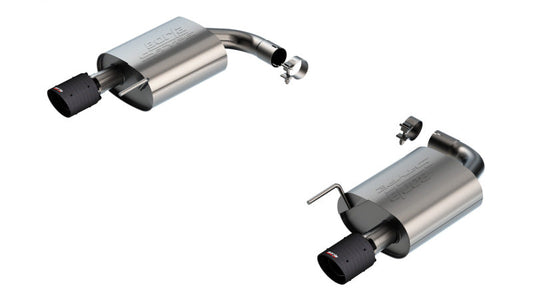 24+ Ford Mustang GT 5.0L V8 w/o Active Exhaust Borla 11983CFBA S-Type Axle-Back Exhaust System - Carbon Fiber