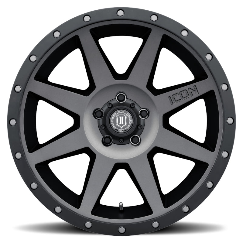 21-23 Ford Bronco ICON 1820908350TT Rebound 20 x 9 / 6 x 5.5 / 0mm Offset 5in BS Titanium Wheel