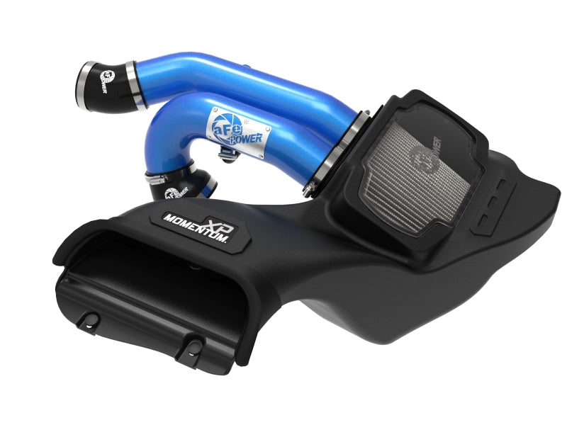 21-25 Ford F-150 / Raptor V6 3.5L EcoBoost & PowerBoost AFE 50-30072DL Momentum XP Cold Air Intake System - Blue w/ Pro DRY S Filter
