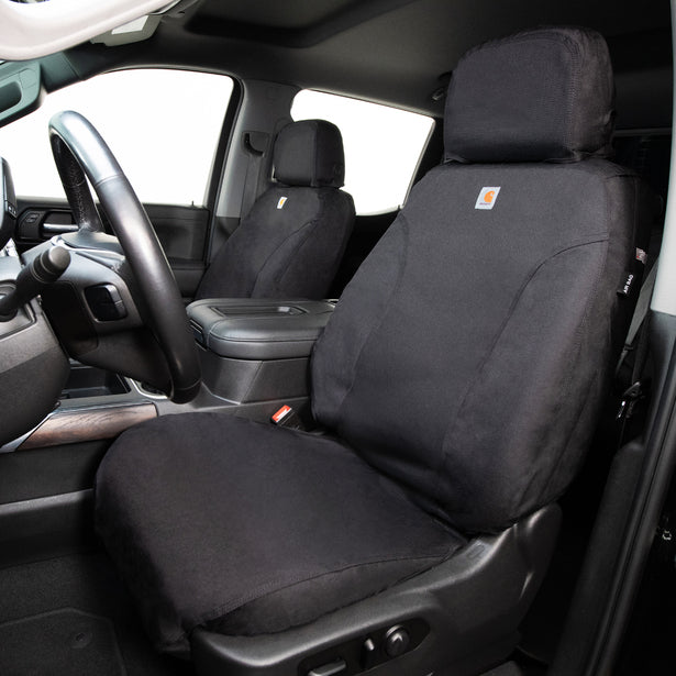 19-23 Ford Ranger 2.3L EB Covercraft SSC2536COBK Carhartt Super Dux SeatSaver Custom Seat Covers - Black: 1st Row