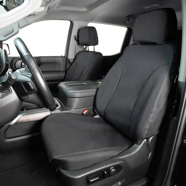 19-20 Ford F-150/Raptor Covercraft SS3477WFBK Endura Waterproof SeatSaver Custom Seat Covers - Black: 1st Row