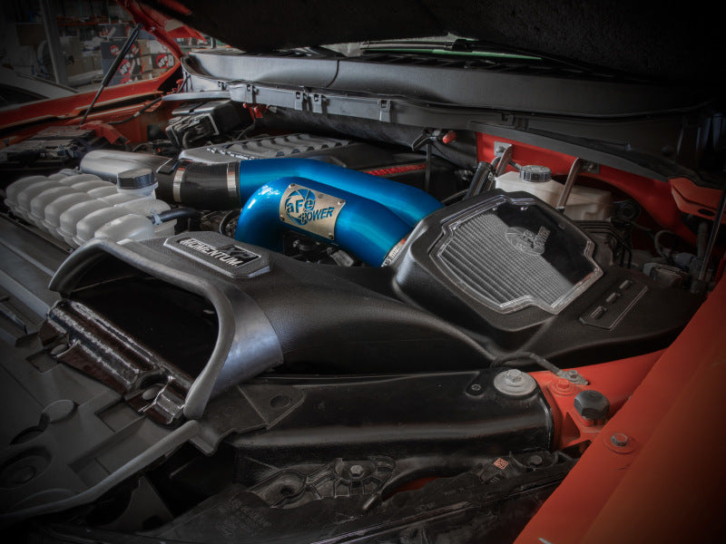 21-25 Ford F-150 / Raptor V6 3.5L EcoBoost & PowerBoost AFE 50-30072DL Momentum XP Cold Air Intake System - Blue w/ Pro DRY S Filter