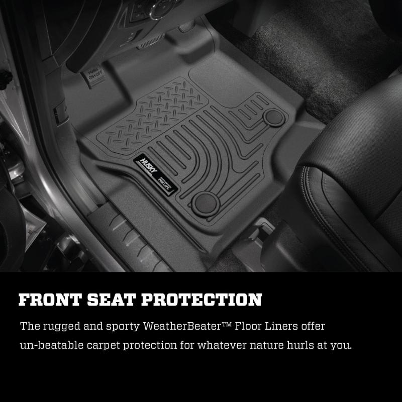 09-14 Ford F-150 Husky Liners 18331 WeatherBeater Black Front Floor Liners