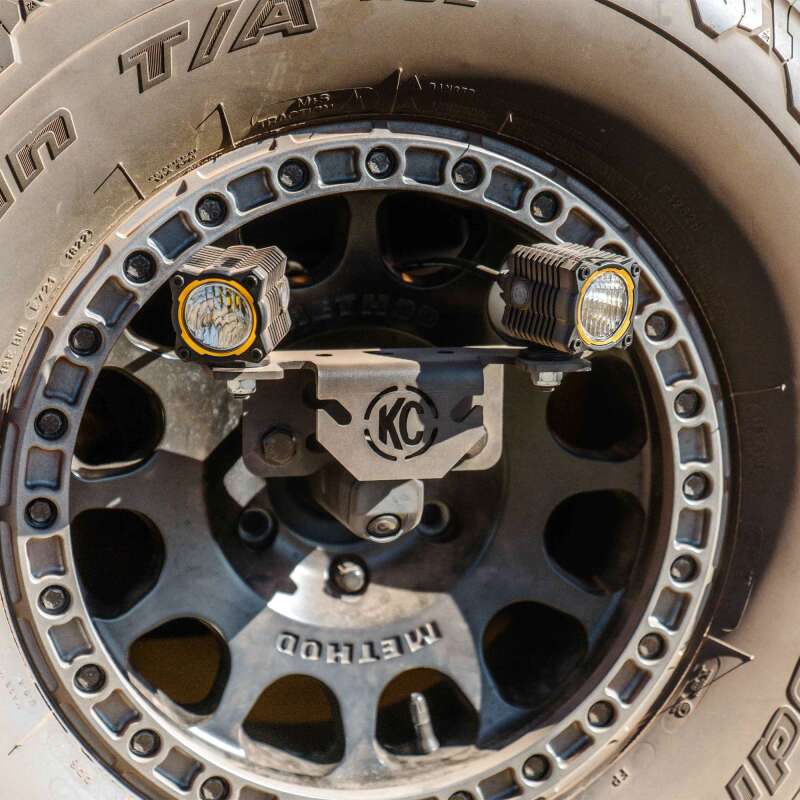 21+ Ford Bronco Raptor KC HiLiTES 7478 Light Mount - Spare Tire Carrier w/ M14x1.5 Lug Nuts