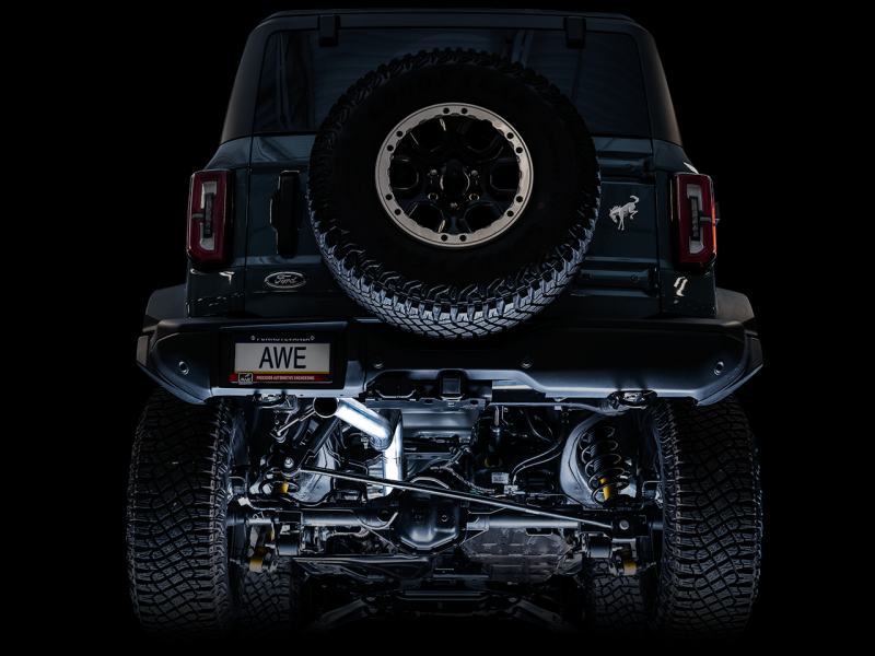 21-23 Ford Bronco L4 2.3L/V6 2.7L AWE 3015-21000 0FG Exhaust (No Tips) w/Bash Guard