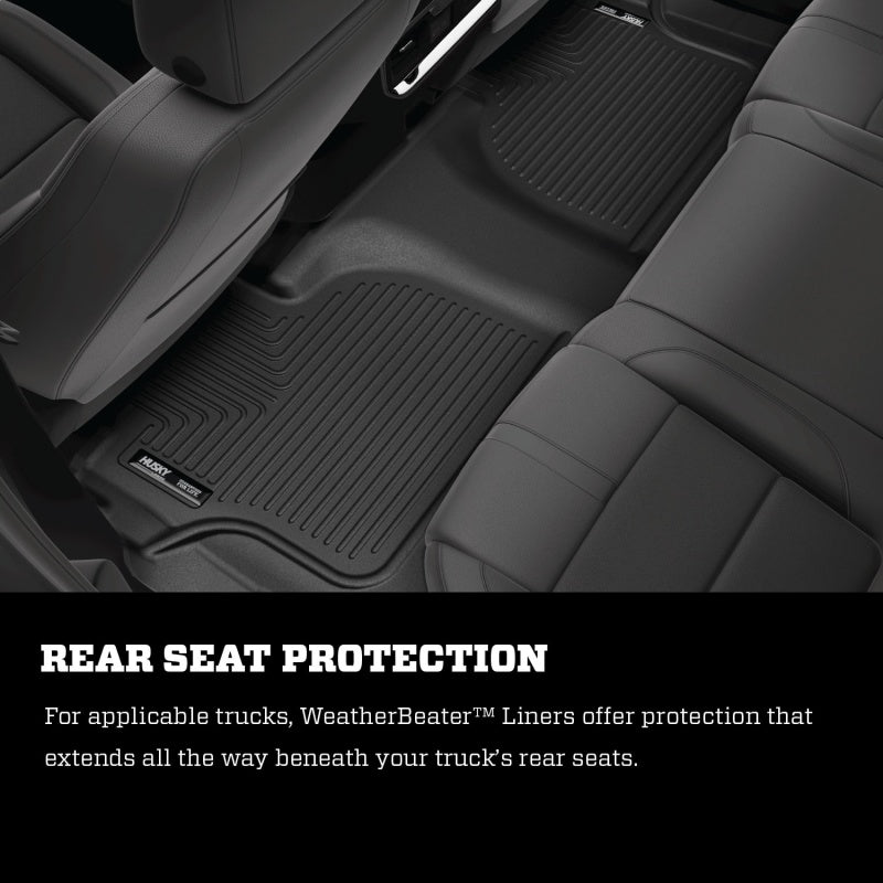15-23 Ford Mustang V6 Husky Liners 99371 WeatherBeater Front and 2nd Seat Liners
