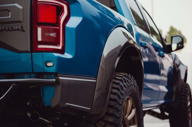 17-20 Ford Raptor Anderson Composites AC-FLR17FDRA-R-W Type-Wide Fender Flares (Rear)