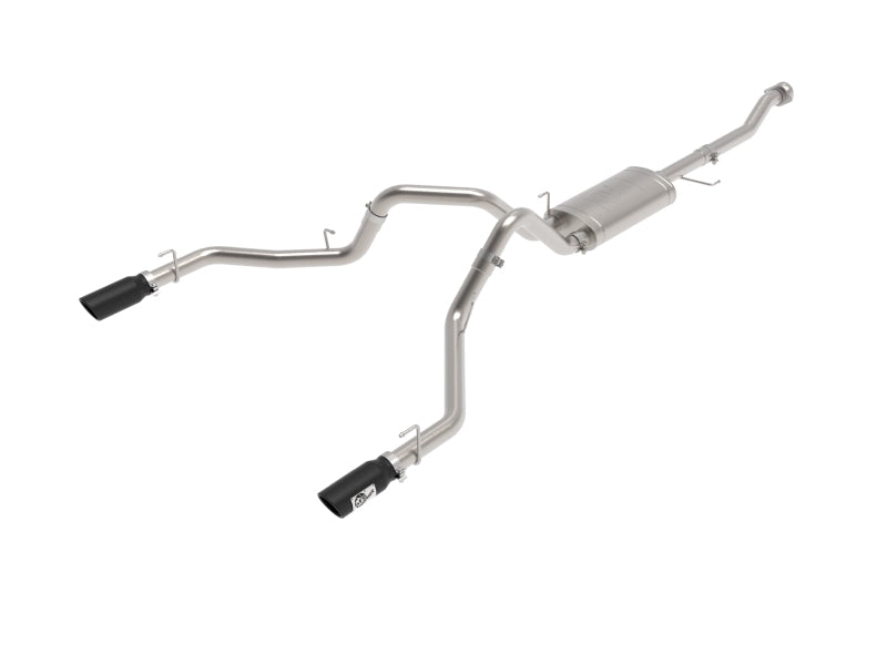 21-25 Ford F-150 V6 2.7L(tt)/3.5L(tt)/V8 5.0L aFe 49-33127-B Vulcan 3in 304 SS Cat-Back Exhaust w/ Black Tips