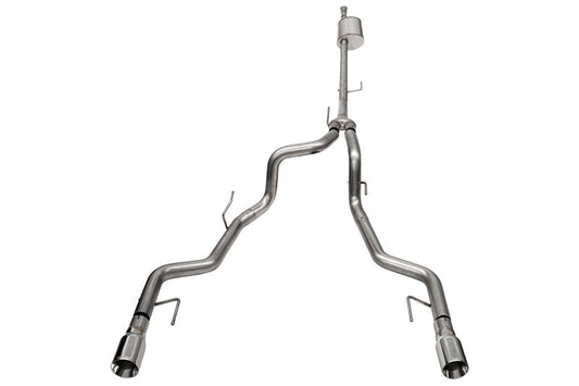 21-25 Ford F-150 SuperCrew 5.5ft Bed 5.0L V8 Corsa Performance 21184 Sport Cat-Back Dual Rear Exit - Polished