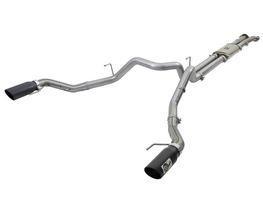 17-20 Ford Raptor V6 3.5L EcoBoost AFE 49-43045-B MACH Force-Xp 3in Dual Split Rear Exit Cat-Back Exhaust System