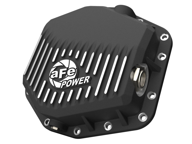 22-26 Ford Bronco Raptor V6 3.0L aFe 46-71460B POWER Pro Series Rear Differential Cover Black w/ Machined Fins