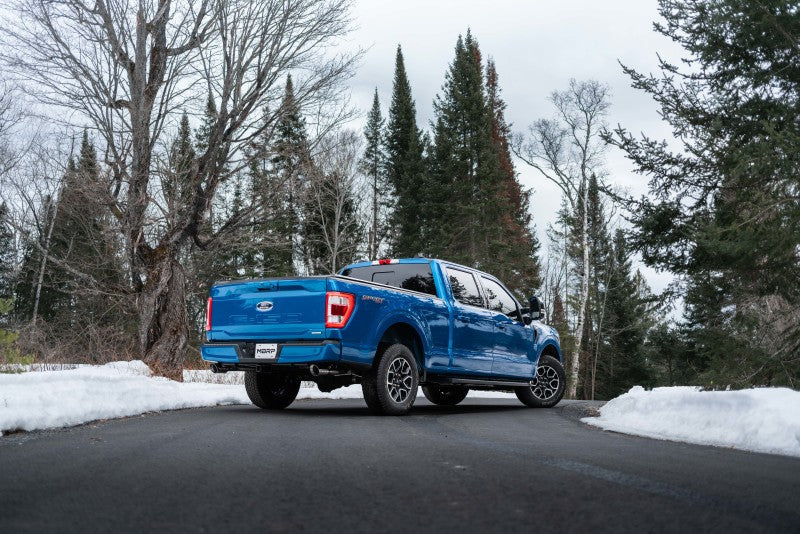 21-25 Ford F-150 V6 2.7L & 3.5L / V8 5.0L MBRP S5215BLK 3in Cat Back 2.5in Dual Split Rear Black Coated