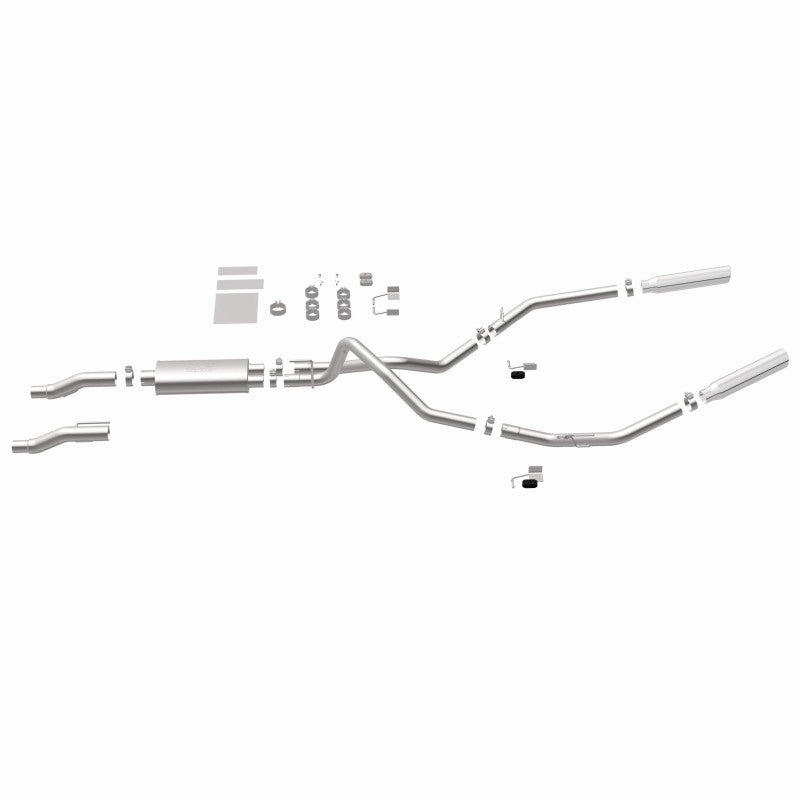 11-14 Ford F-150 V6 3.7L / V8 5.0L & 6.2L Magnaflow 15460 3in SS Dual Split Rear Exit Cat Back Exhaust
