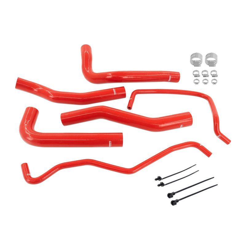 2024+ Ford Mustang 2.3L EcoBoost Mishimoto MMHOSE-MUS4-24RD Silicone Coolant Hose Kit - Red