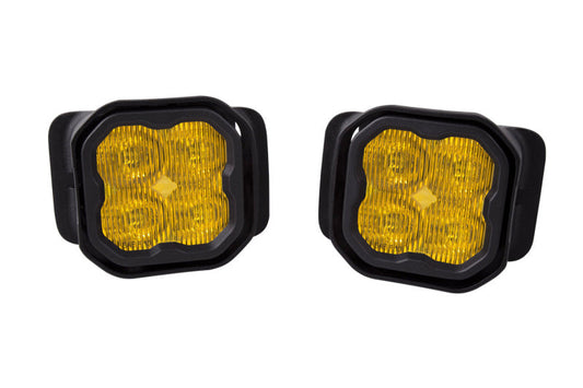 15-20 Ford F-150 Diode Dynamics DD7016 SS3 LED Fog Light Kit Pro Type F2 ABL - Yellow SAE Fog