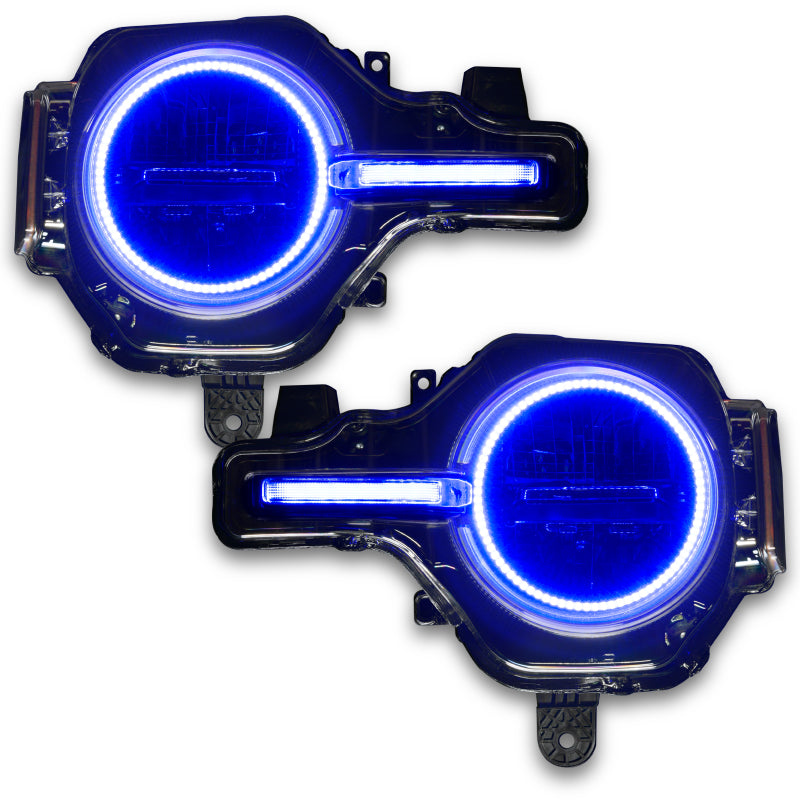 21-24 Ford Bronco Oracle 1471-330 Headlight Halo Kit w/DRL Bar - Base Headlights ColorSHIFT® - w/ RF Controller