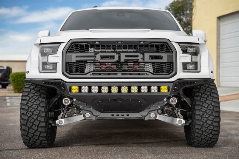17-20 Ford Raptor Addictive Desert Designs F114922770103 Rock Fighter Frame Cut Front Bumper