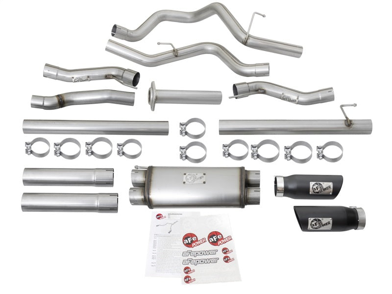 17-20 Ford Raptor V6 3.5L EcoBoost AFE 49-43045-B MACH Force-Xp 3in Dual Split Rear Exit Cat-Back Exhaust System