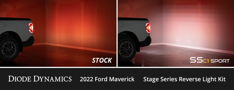 22-24 Ford Maverick Diode Dynamics DD7754 C1 Sport Stage Series Reverse Light Kit