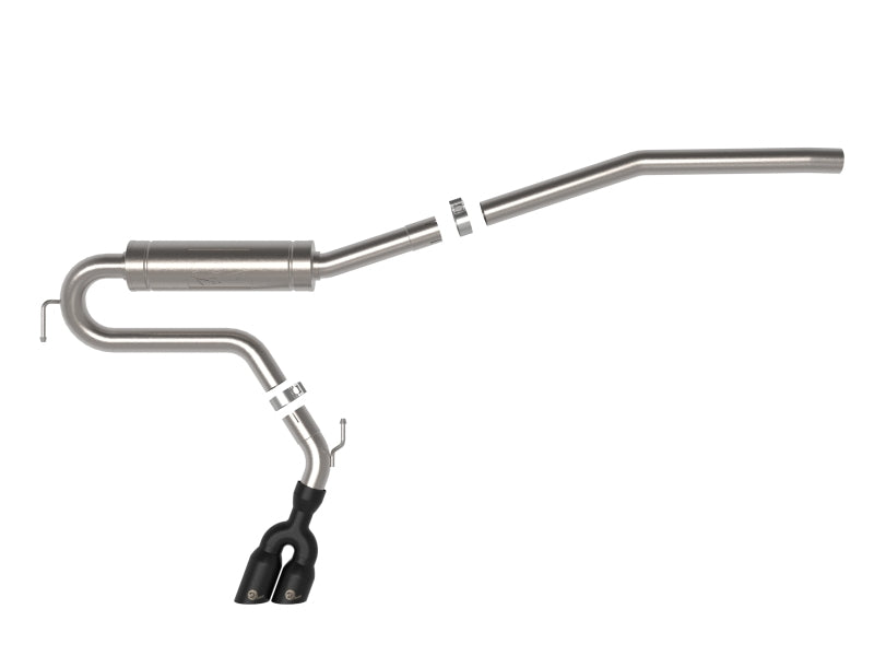 22-23 Ford Maverick 2.0L L4 EcoBoost AFE 49-33144-B Rebel Series 2.5in SS Cat-Back Exhaust System w/ Black Tip