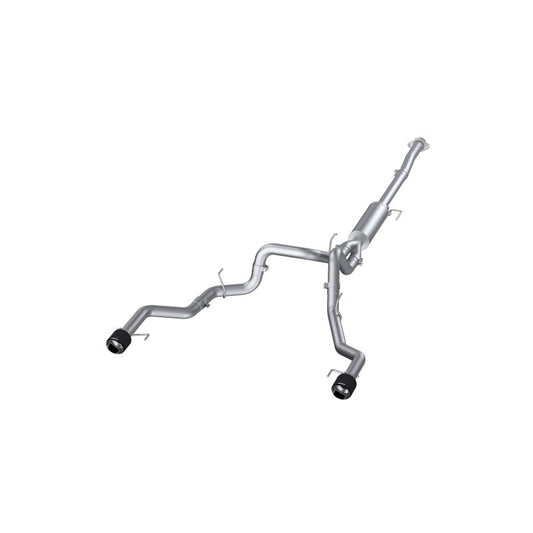 21-24 Ford F-150 V6 3.5L EB / V8 5.0L MBRP S52683CF T304 5in OD Carbon Fiber Tip Dual Rear Exit 3in Cat Back Exhaust