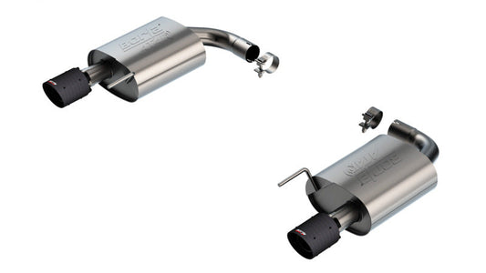 24+ Ford Mustang GT 5.0L V8 w/o Active Exhaust Borla 11984CFBA ATAK Axle-Back Exhaust System - Carbon Fiber
