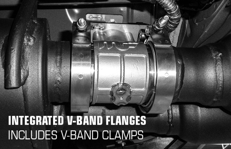 18-23 Ford Mustang V8 5.0L MagnaFlow 10805 Exhaust Acc - 2.5in ID/OD - 304SS - Integrated V-Band Flanges