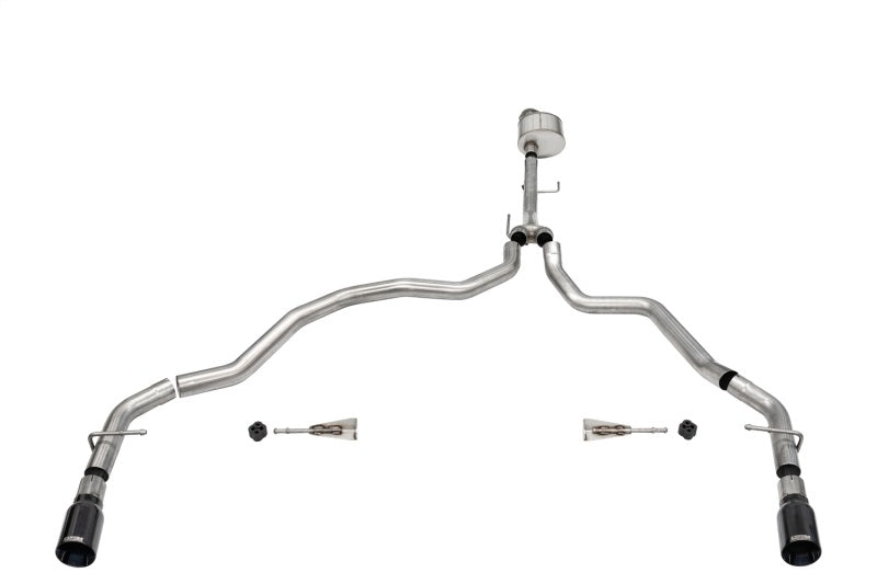 21-24 Ford F-150 5.0L V8 Corsa Performance 21143BLK 3in Xtreme Cat-Back Dual Rear Exit - Black PVD