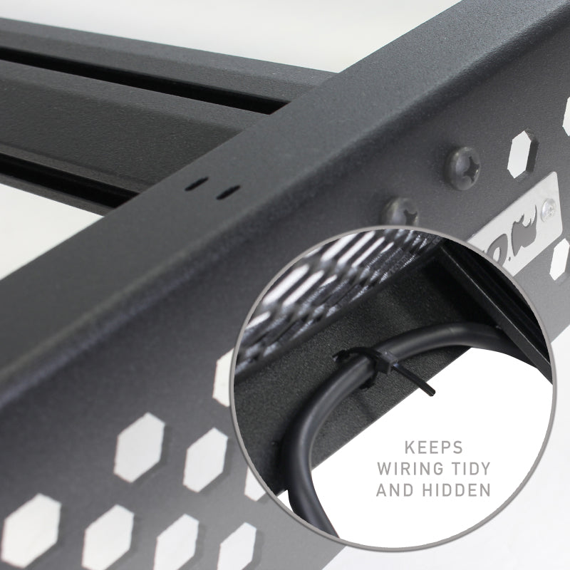 21-24 Ford F-150 / Raptor 4DR Go Rhino 5933140T CC Ceros Low Profile Roof Rack Tex. Black