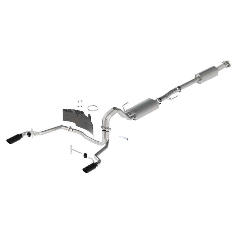 21-26 Ford F-150 Ford Racing M-5200-FTBR Touring Exhaust - Black - Rear Exit