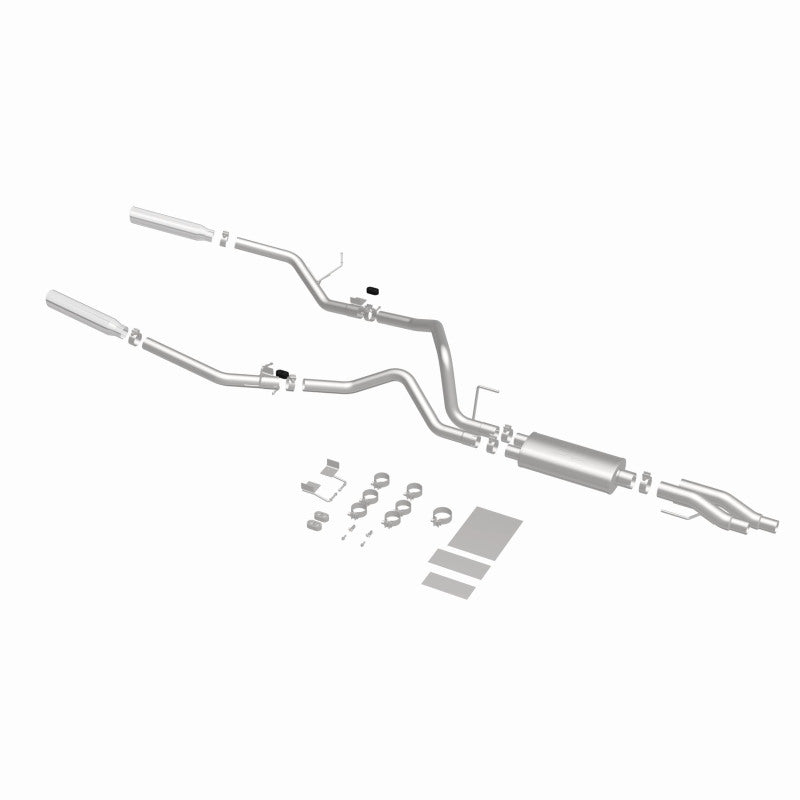 11-14 Ford F-150 V6 3.7L / V8 5.0L & 6.2L Magnaflow 15460 3in SS Dual Split Rear Exit Cat Back Exhaust
