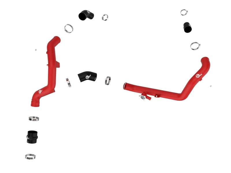 20-21 Ford Explorer V6 3.0L aFe 46-20658-R Bladerunner 2-1/4 IN Aluminum Hot Charge Pipe - Red