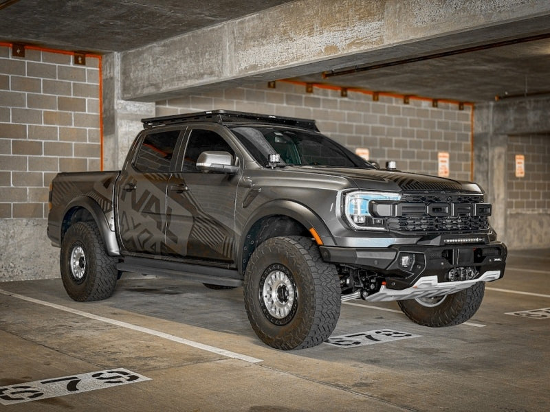 24-26 Ford Ranger Raptor 3.0L EB RIVAL 2D.1813.1.US Front Aluminum Bumper w/ Winch Mount and Recovery Points