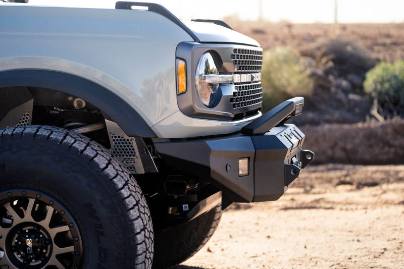 21-24 Ford Bronco V6 2.3L & 2.7L DV8 FBBR-01 Offroad Front Bumper Winch Capable w/ Optional Bull Bar/Aux Light Opening