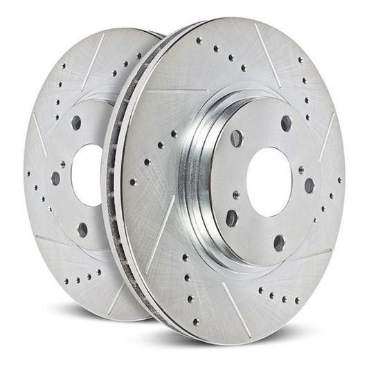 21-25 Ford F-150 / Raptor Power Stop AR85209XPR 350mm Rear Drilled & Slotted Rotor Pair
