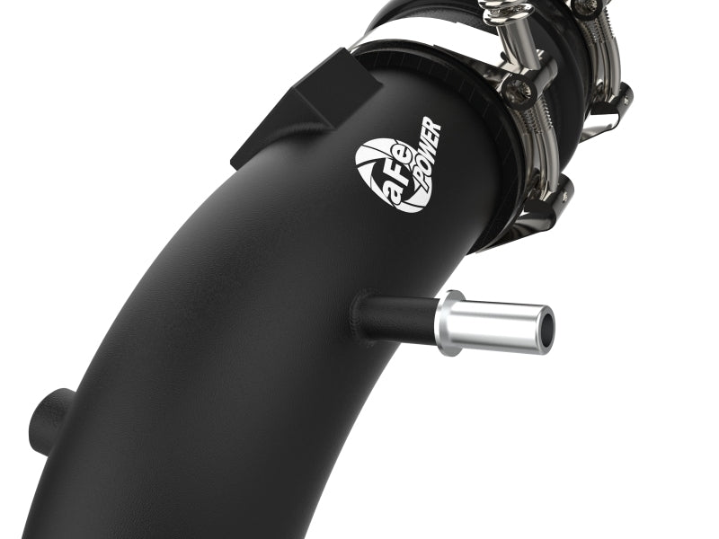 21-24 Ford F-150 2.7L V6 EcoBoost AFE 46-20479-B 3.5-2.75in BladeRunner Aluminum Cold Charge Pipe-Black