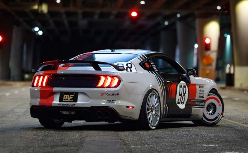 18-23 Ford Mustang GT 5.0L MagnaFlow 19369 4in Tips SYS Cat-Back Competition Dual Exit - Black